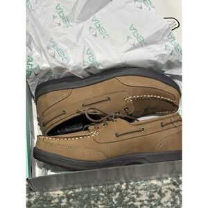 Apex LT810M Men's Boat Shoe‎ Brown US 10 With Inserts NEW